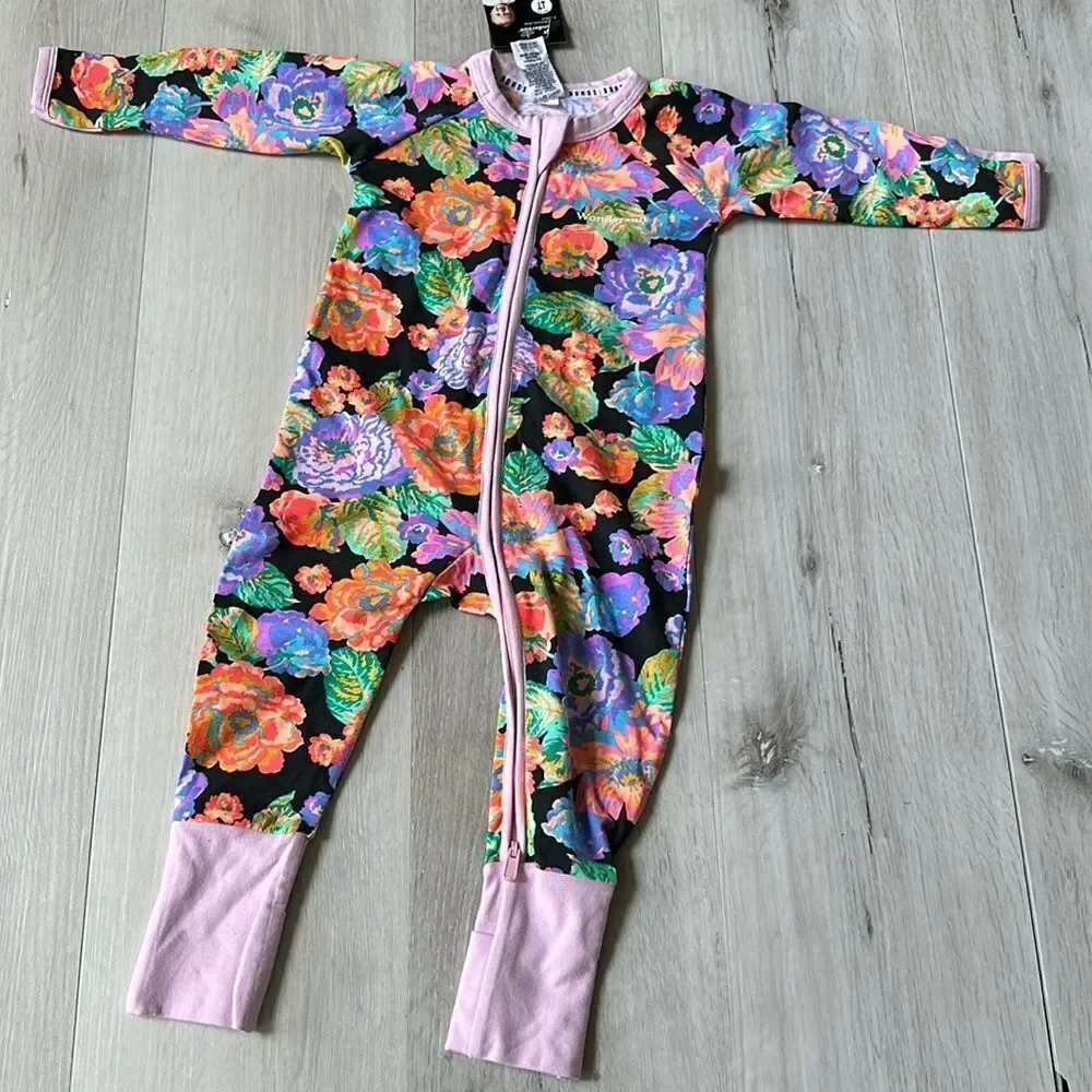 Bonds Zip‎ Wondersuit - Bright Floral 6-12 Months Nwt